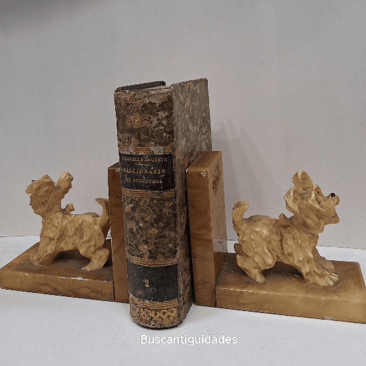 Serre livres em alabastro  2