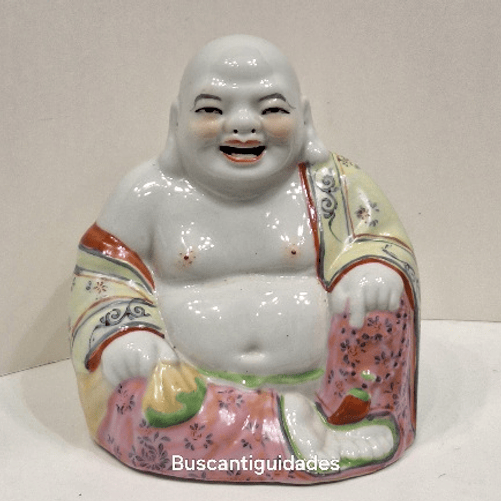 Buda sorrindo em porcelana  1