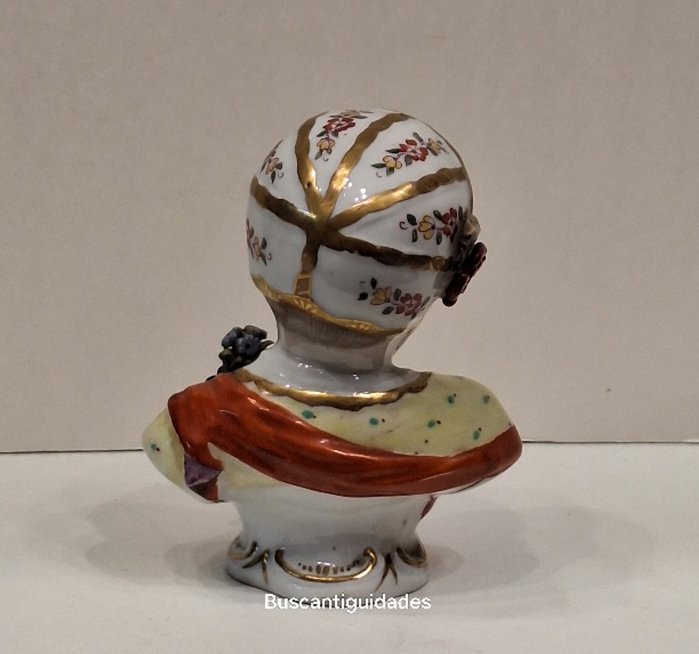 Busto em porcelana de Dresden 2