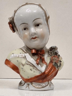 Busto em porcelana de Dresden