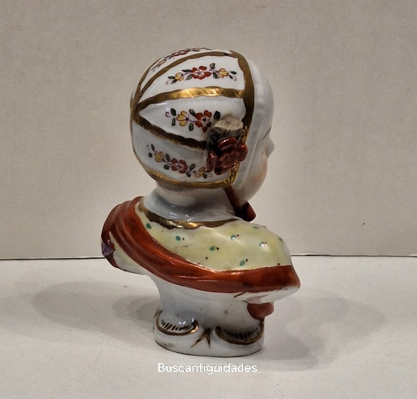 Busto em porcelana de Dresden 3