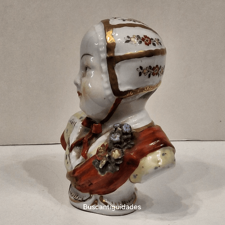 Busto em porcelana de Dresden 4