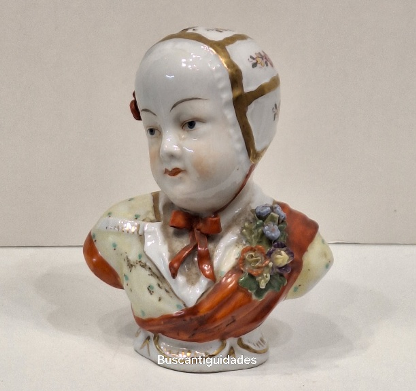 Busto em porcelana de Dresden 5