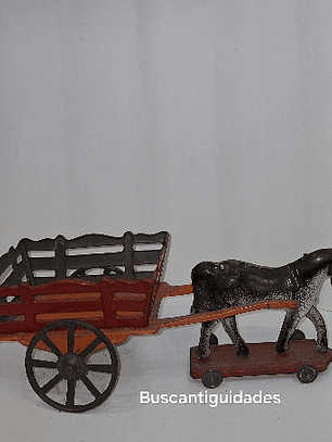 Brinquedo,  Carroça com cavalo 