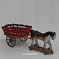Brinquedo,  Carroça com cavalo  - Miniatura 3