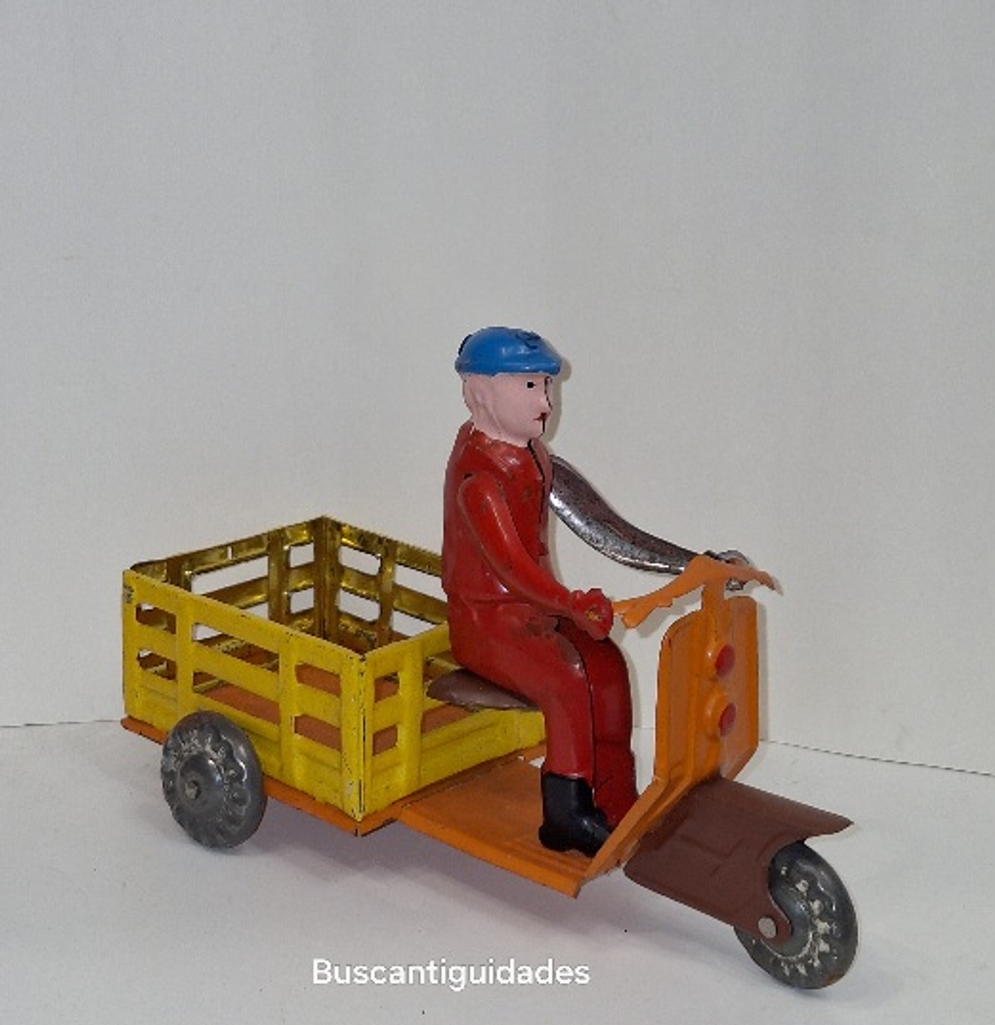 Brinquedo em lata, triciclo  6