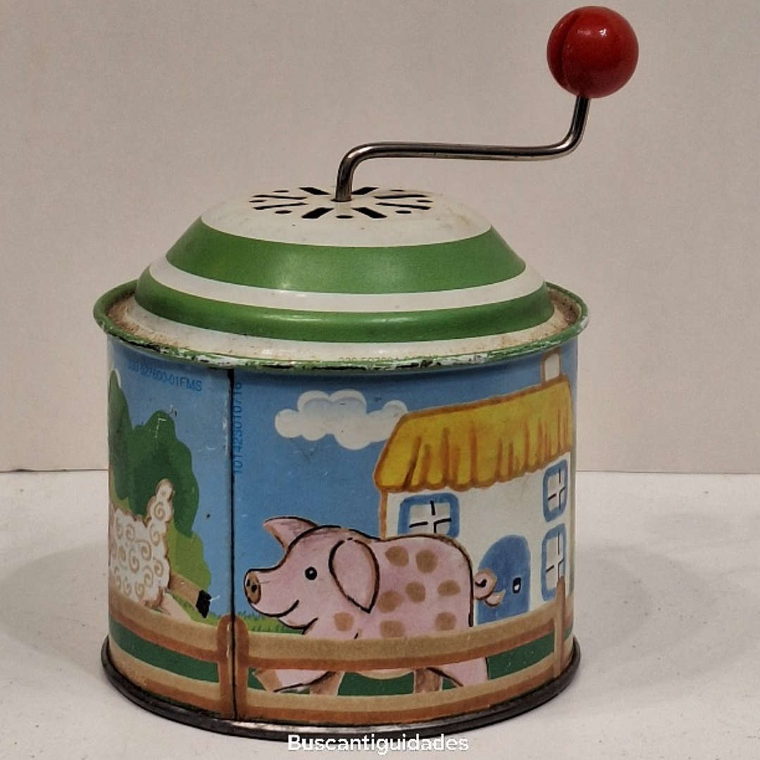 Brinquedo de lata, caixa de música  1
