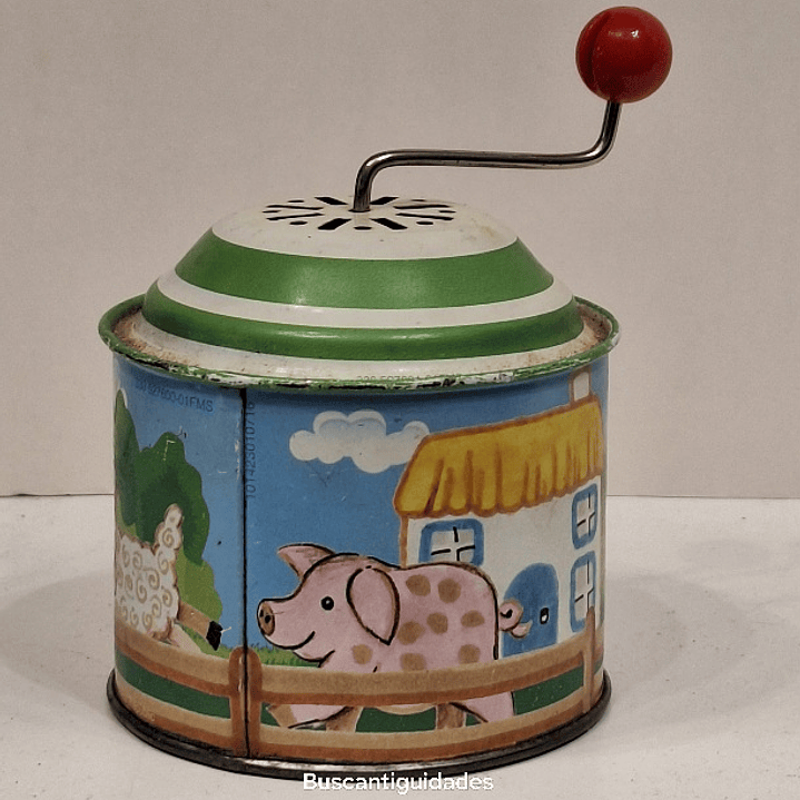 Brinquedo de lata, caixa de música  1