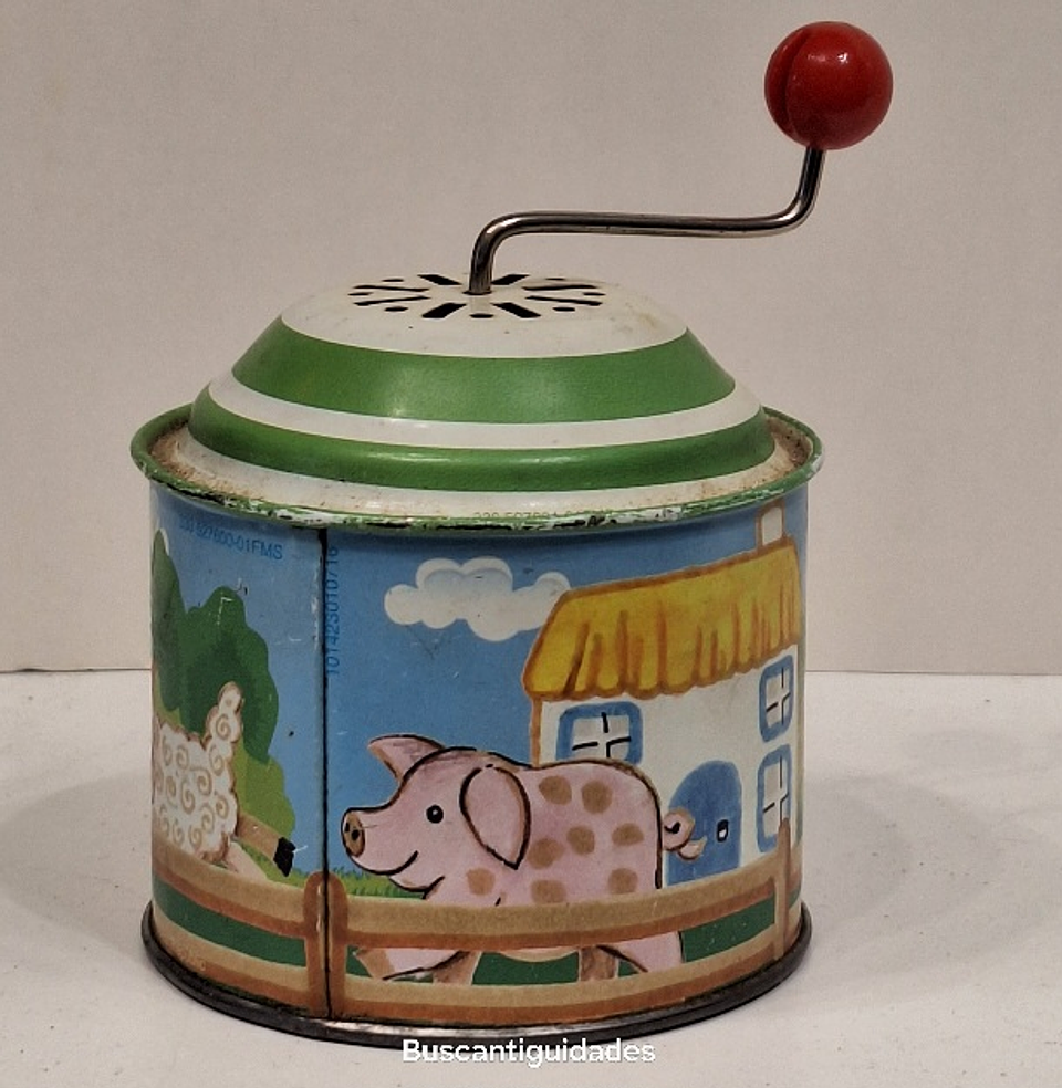 Brinquedo de lata, caixa de música  1