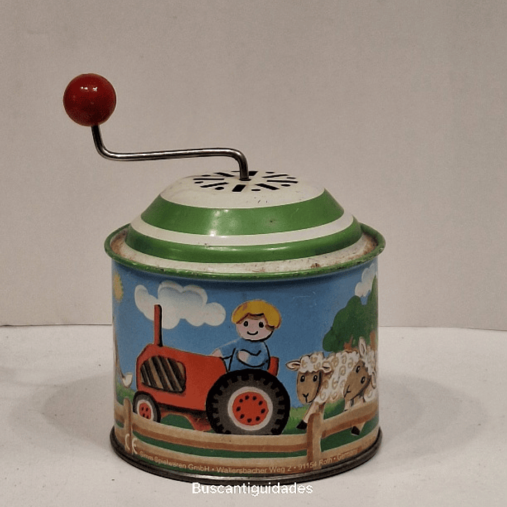 Brinquedo de lata, caixa de música  2