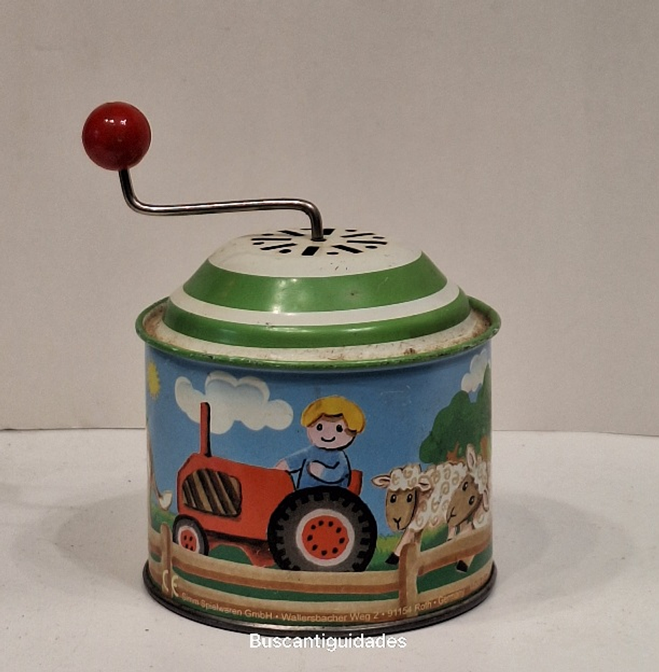 Brinquedo de lata, caixa de música  2