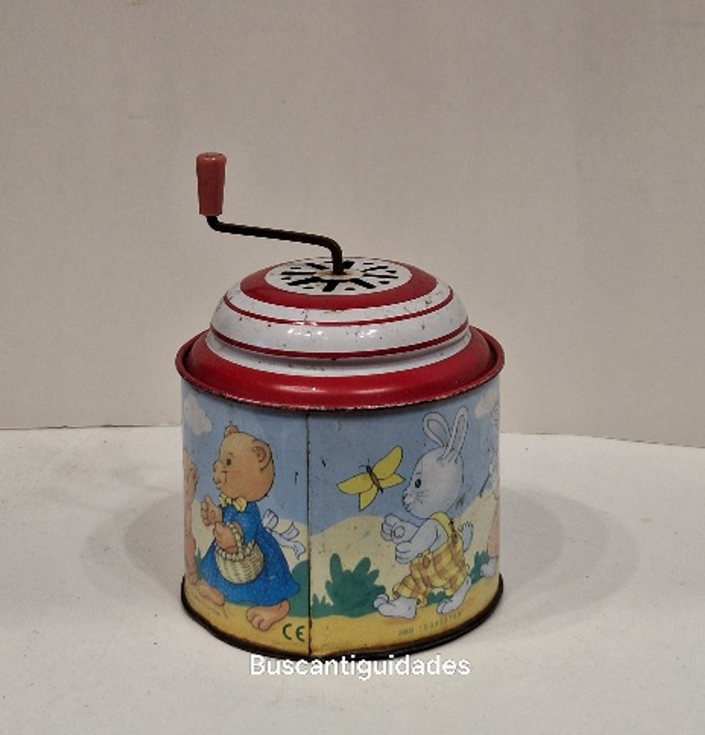 Brinquedo de lata, caixa de música  1