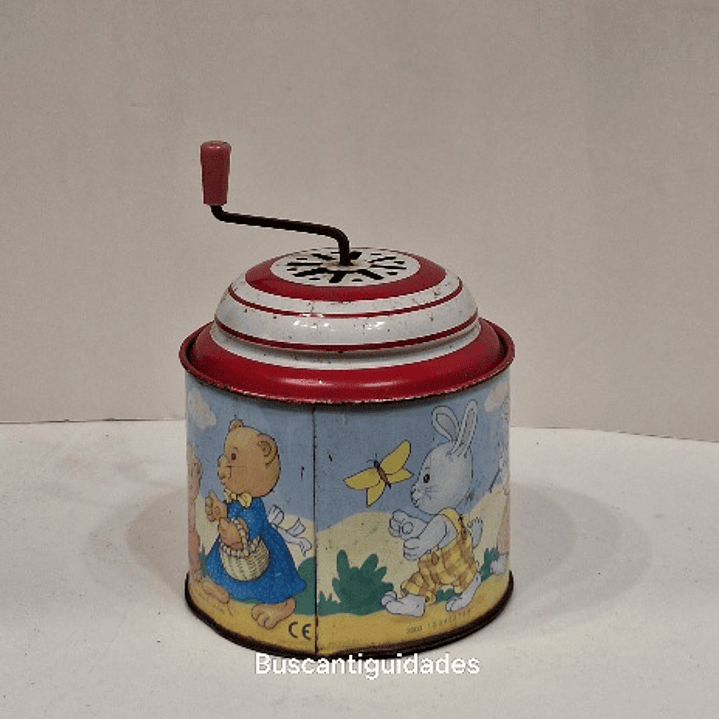 Brinquedo de lata, caixa de música  1