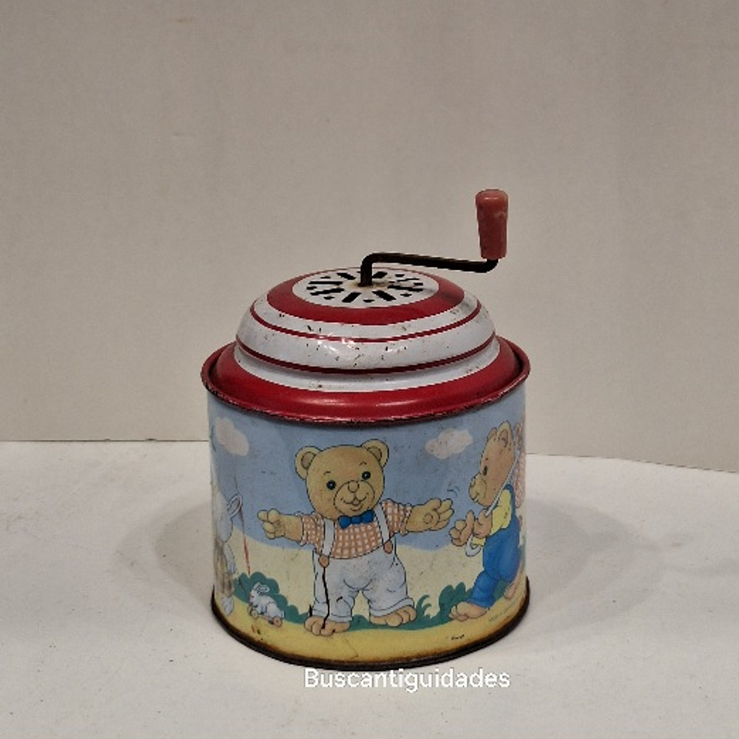 Brinquedo de lata, caixa de música  2