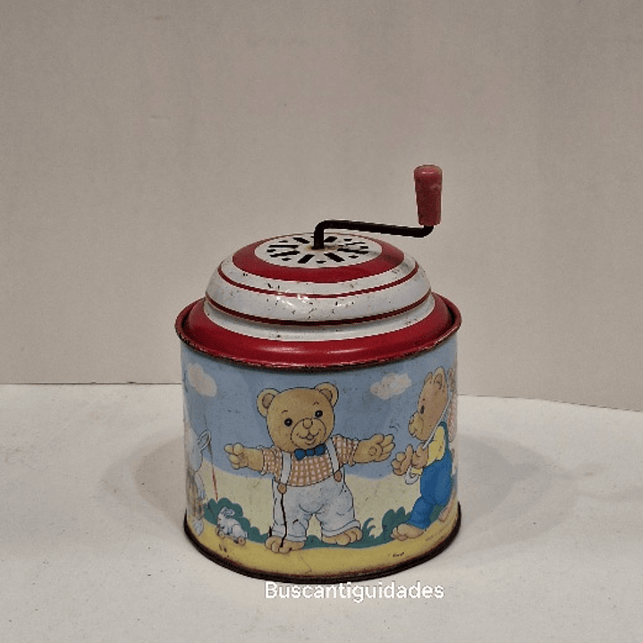 Brinquedo de lata, caixa de música  2