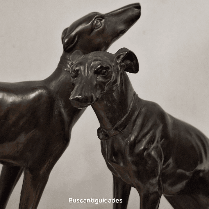 Escultura, arte Déco, Galgos 2