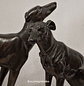 Escultura, arte Déco, Galgos - Thumbnail 2