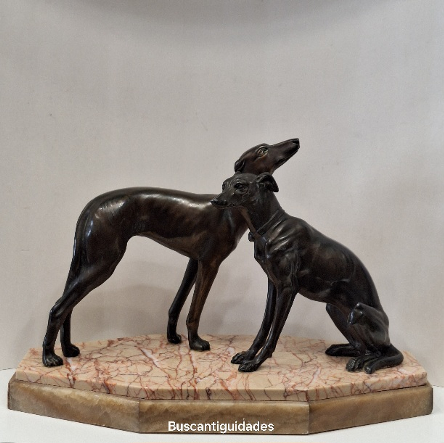 Escultura, arte Déco, Galgos 1