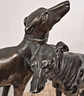 Escultura, arte Déco, Galgos - Thumbnail 3