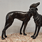 Escultura, arte Déco, Galgos - thumbnail 4
