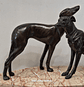 Escultura, arte Déco, Galgos - Thumbnail 4