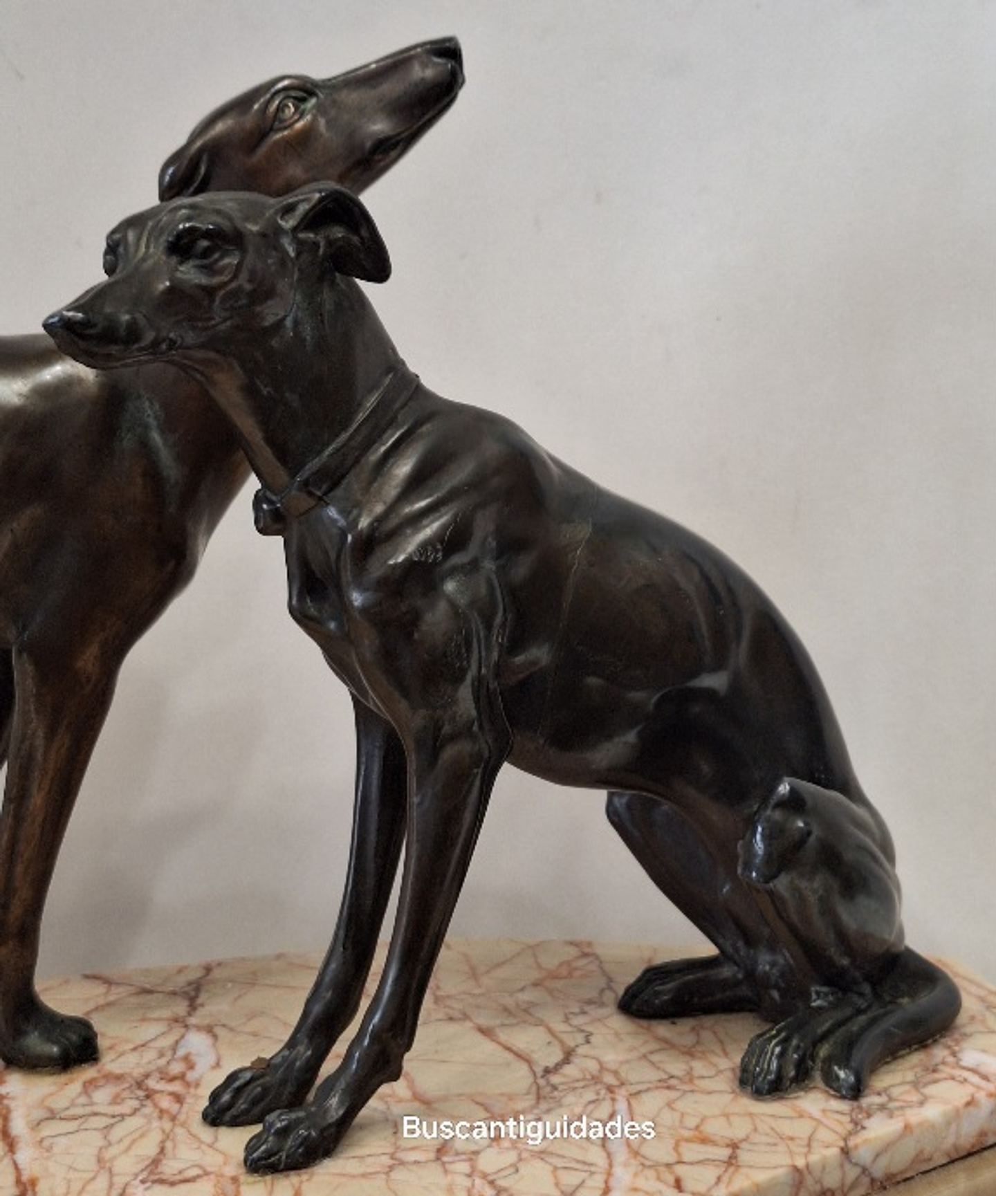 Escultura, arte Déco, Galgos 5