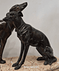 Escultura, arte Déco, Galgos - Thumbnail 5