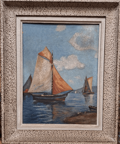 Pintura, barcos à vela