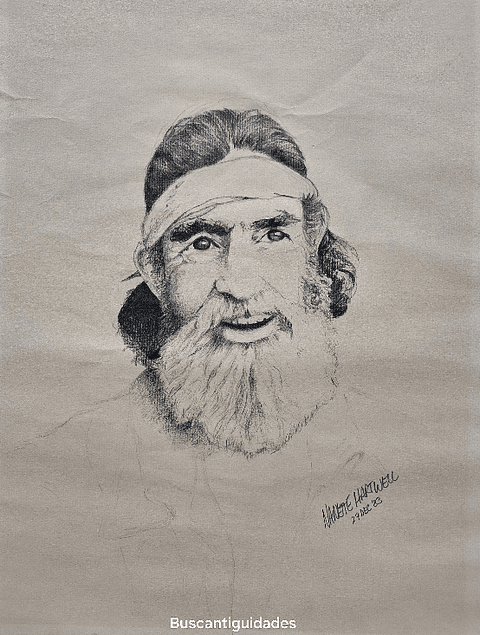 Desenho à lapis de Nanette Hartwell