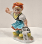 Bibelot, porcelana, Menina com cão  - thumbnail 4