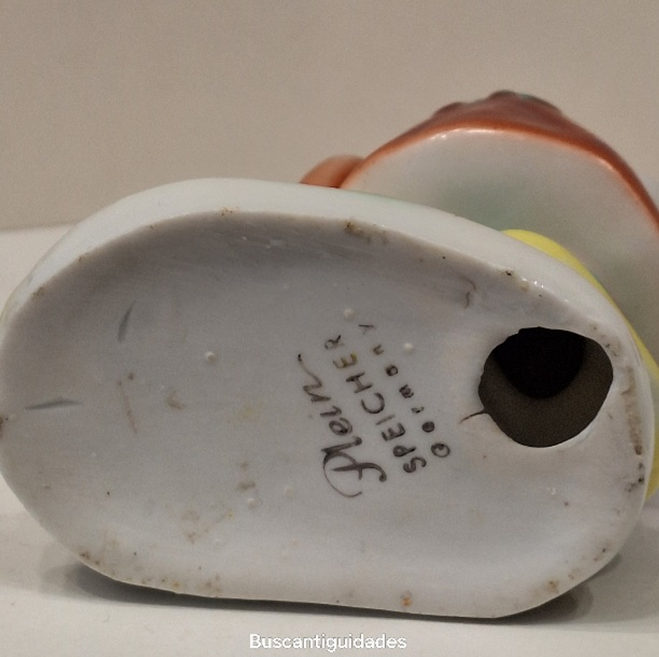 Bibelot, porcelana, Menina com cão  6