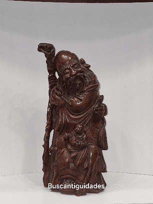 Escultura chinesa em bambu