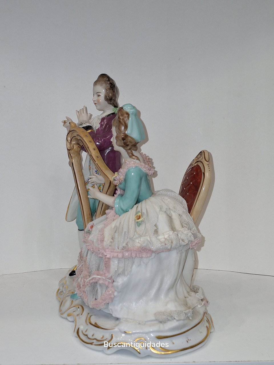 Grupo escultorico porcelana alemã  2