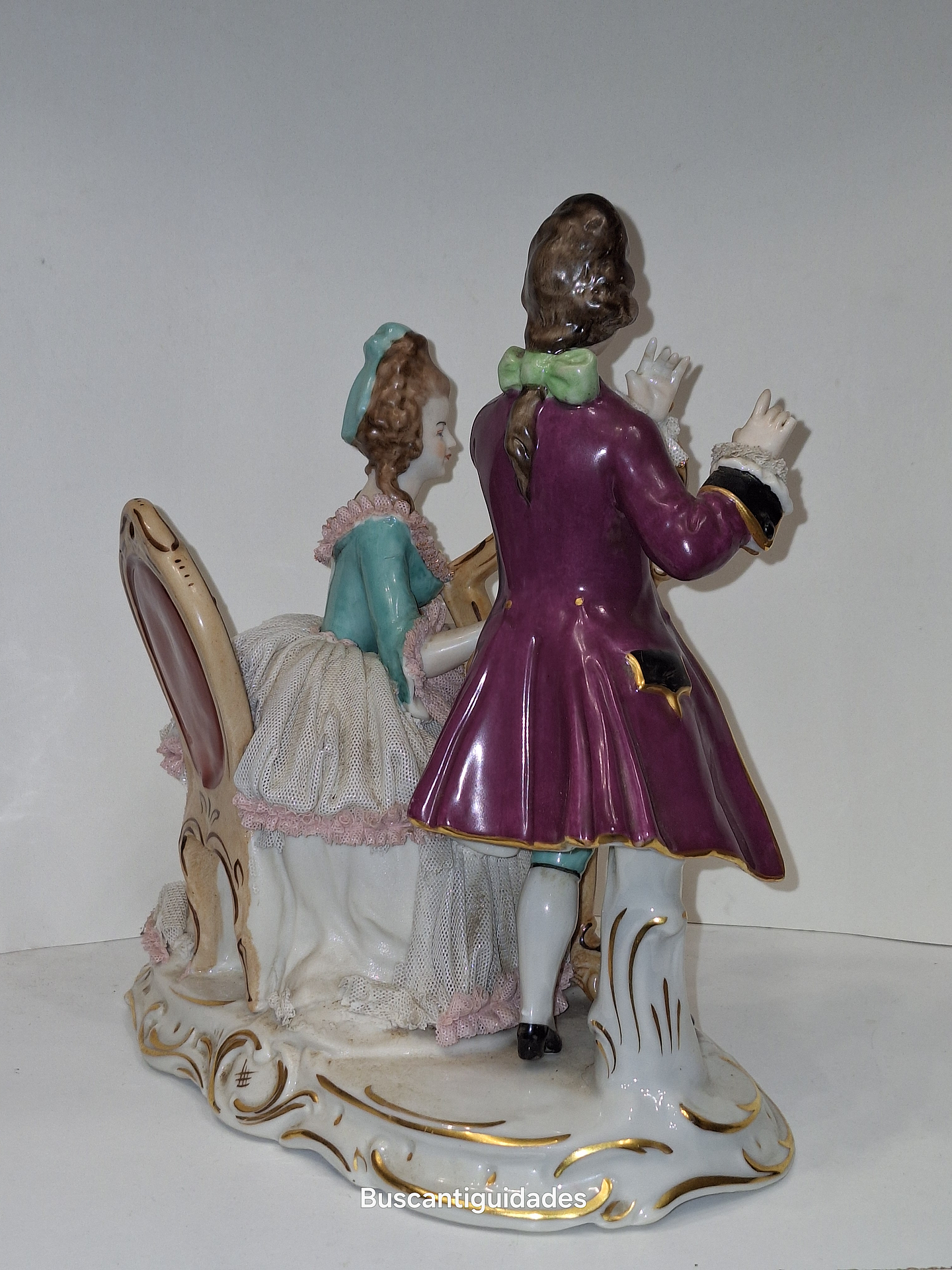 Grupo escultorico porcelana alemã  3