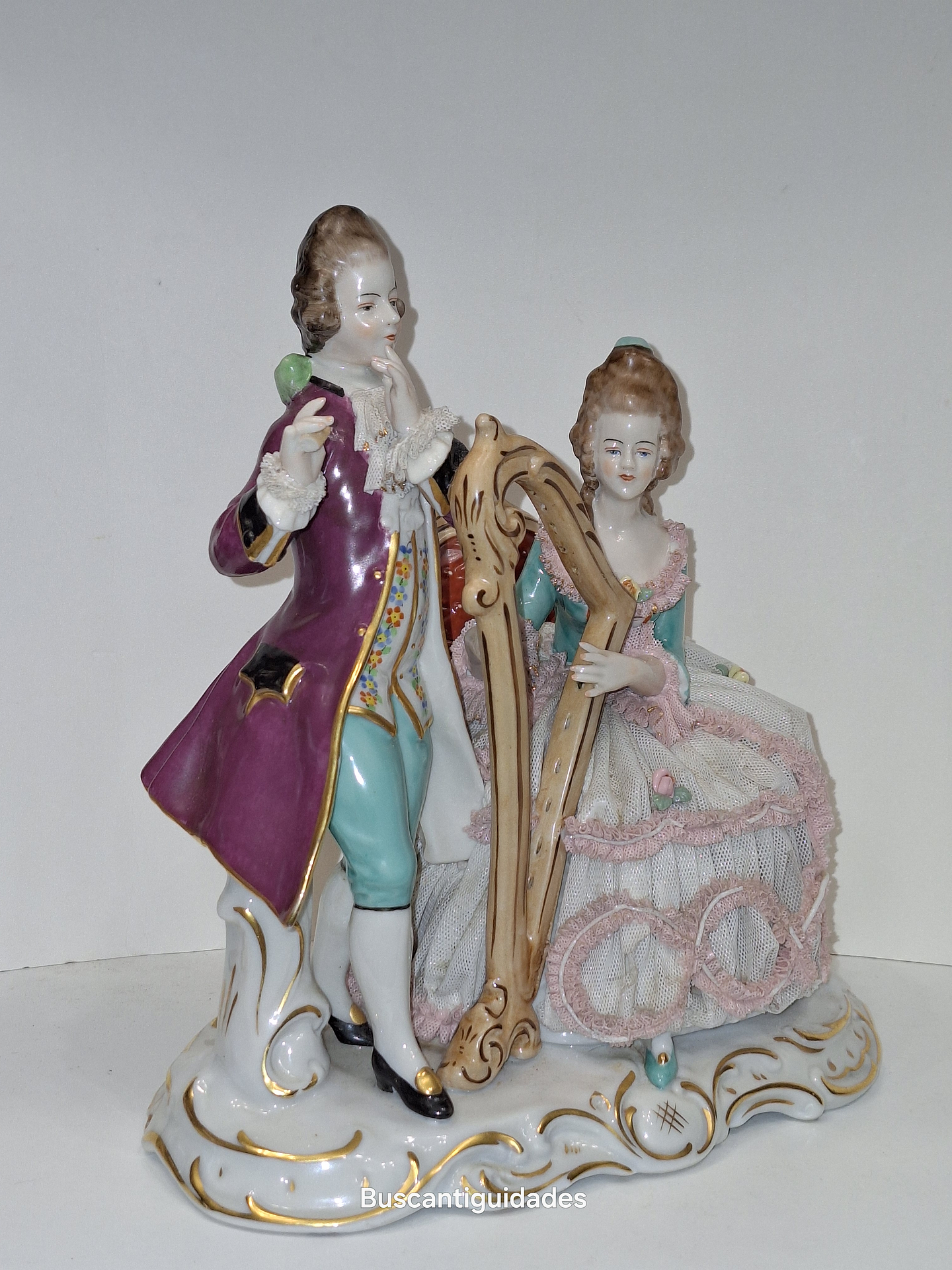 Grupo escultorico porcelana alemã  5