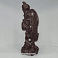 Escultura chinesa, madeira,  pescador  - Miniatura 4