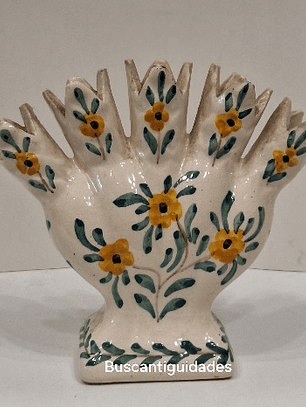 Jarra de cinco dedos em faiança 