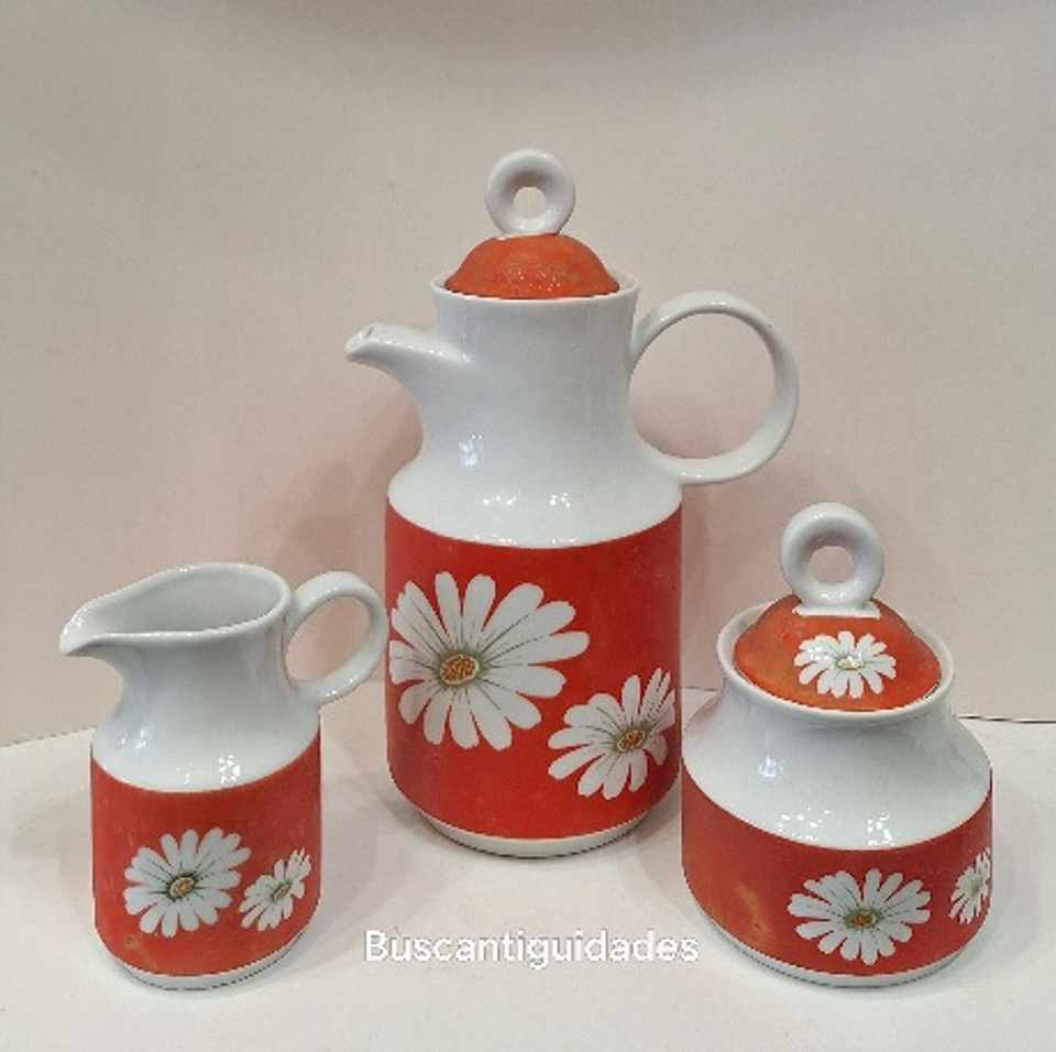 Bule, leiteira e açucareiro vintage  1