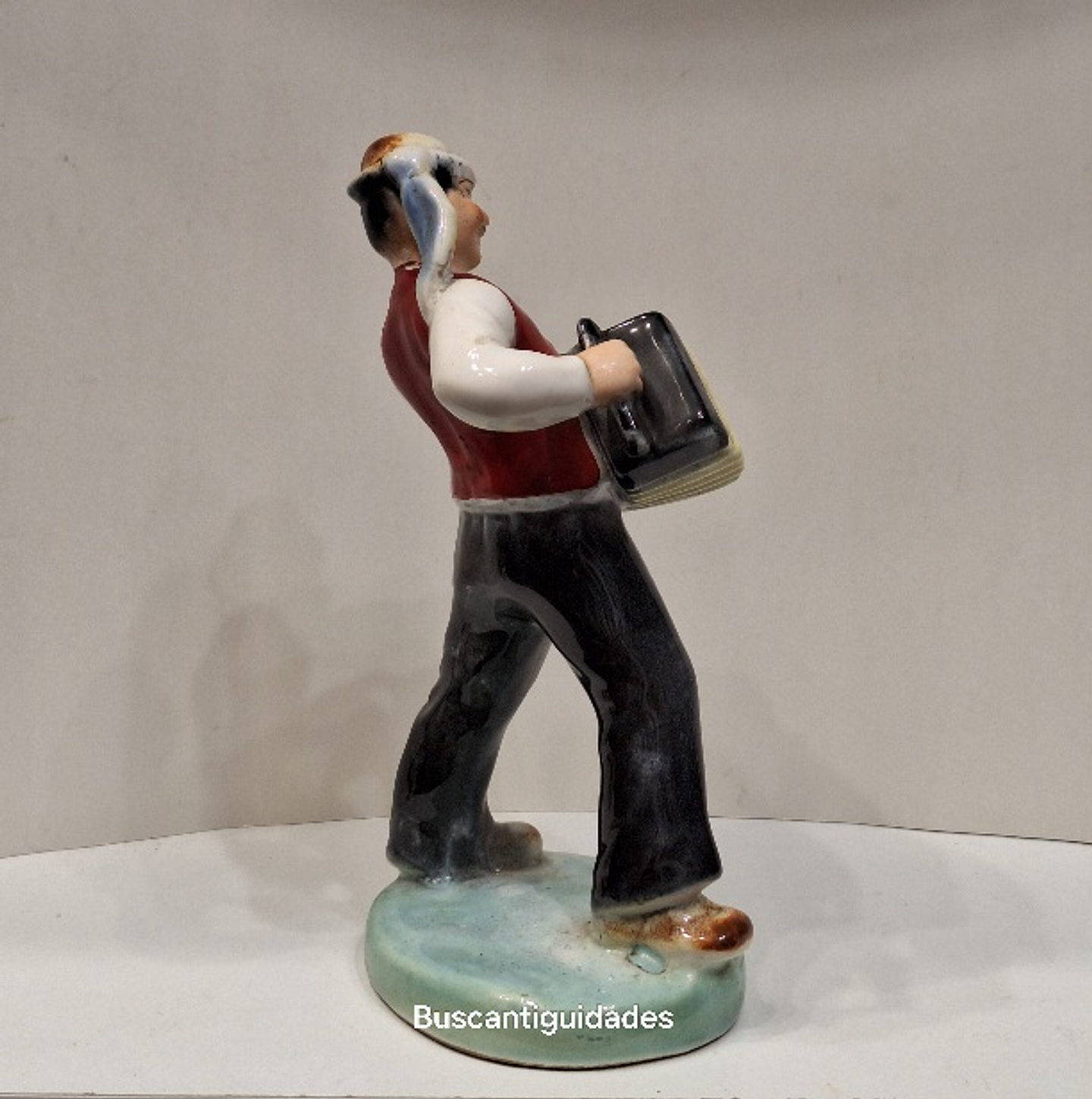 Acordeonista, faiança checoslováquia 7