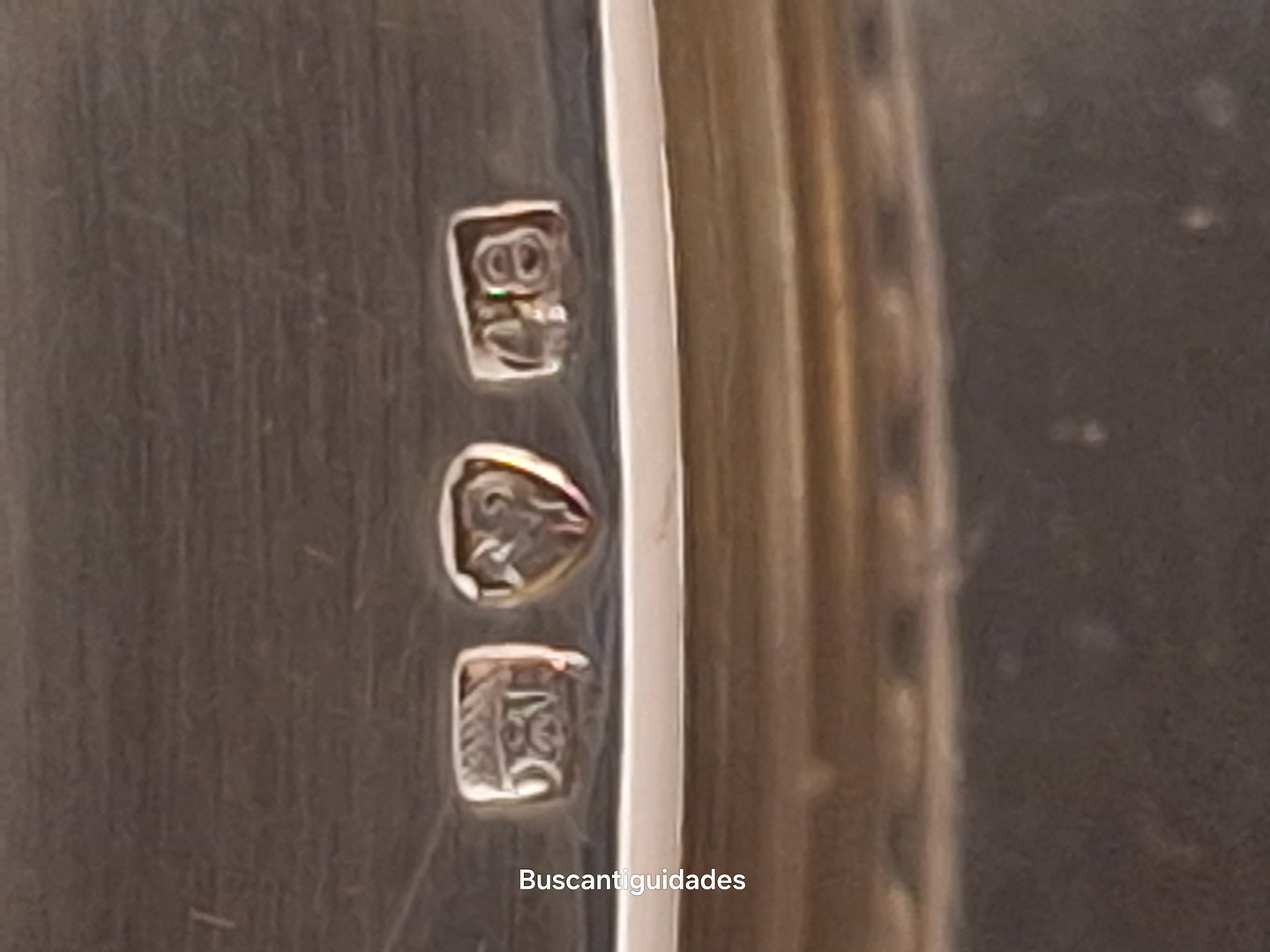 Sopeira com sousplat, metal prateado 3