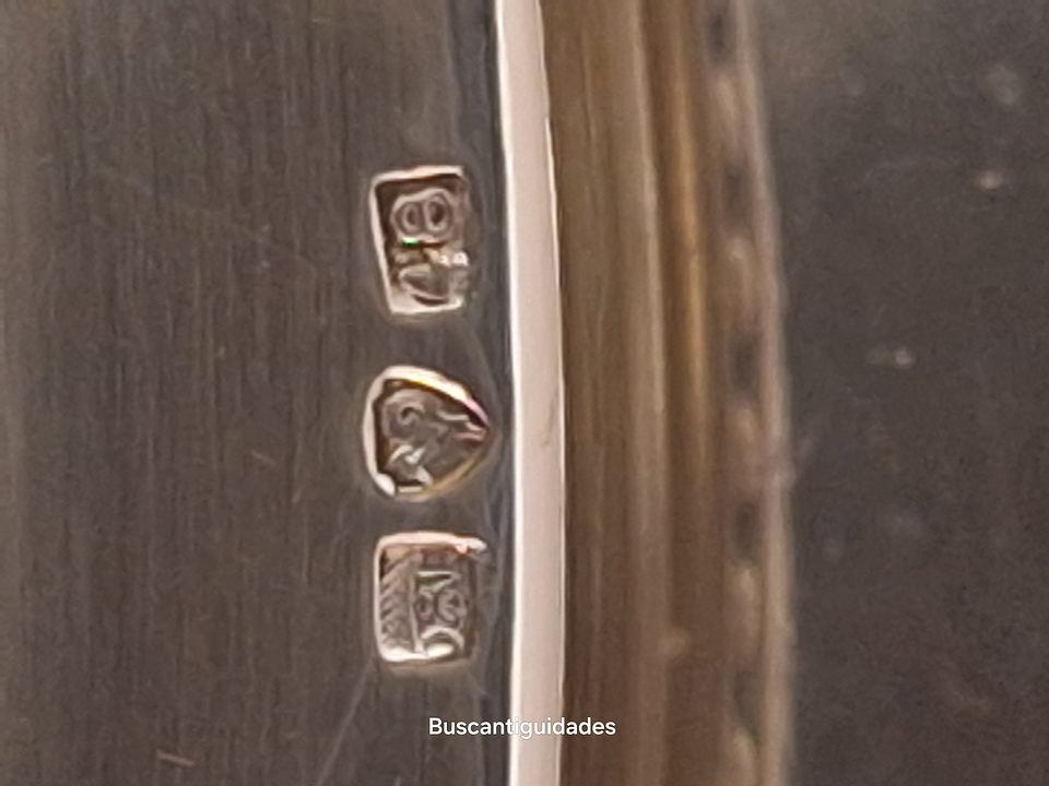 Sopeira com sousplat, metal prateado 3