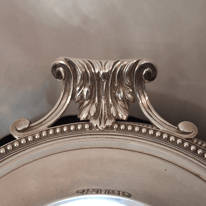 Sopeira com sousplat, metal prateado 5