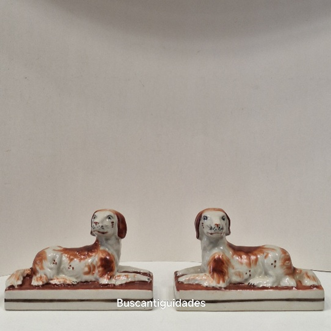 Bookends, cães style Staffordshire 1