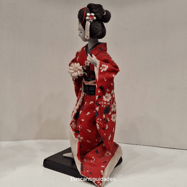 Boneca gueixa, vintage  3