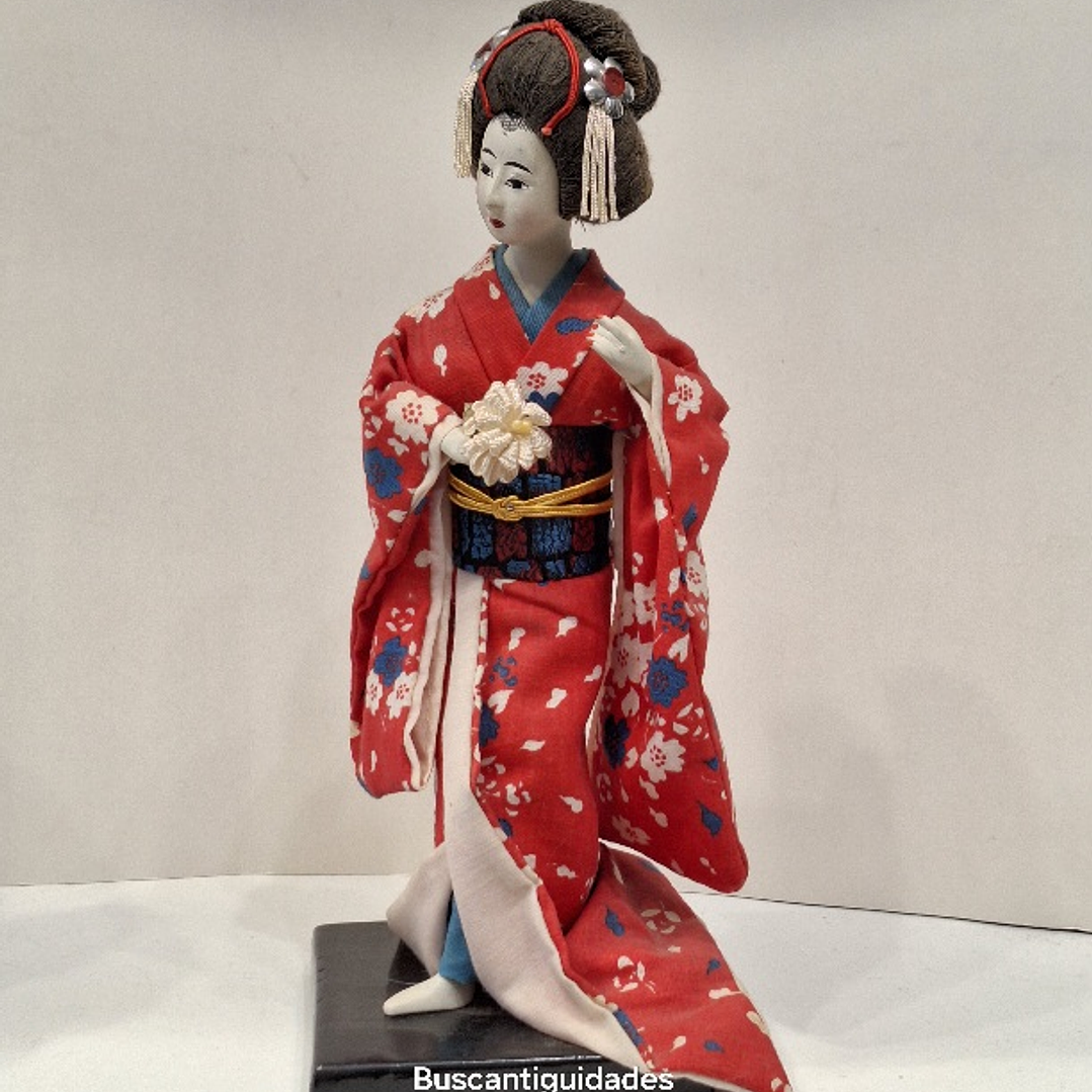 Boneca gueixa, vintage  4