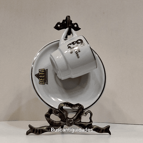 Xícara, café Delta, lote platina