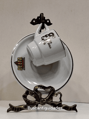 Xícara, café Delta, lote platina