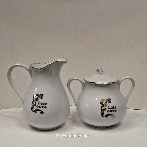 Bule e Açucareiro,  lote Ouro, Delta