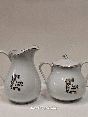 Bule e Açucareiro,  lote Ouro, Delta