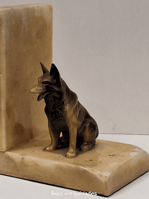 Serre livres em alabastro 